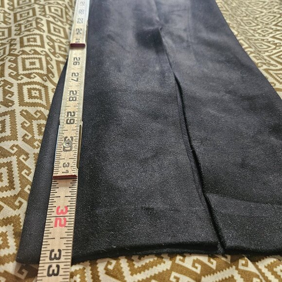 NWT COMMANDO FAUX SUEDE SPLIT FRONT Women's Pants SZ Large Black Pull On Stretch - Picture 7 of 9
